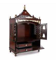 Sheesham Wood Handmade Mandir Home Temple In Brown