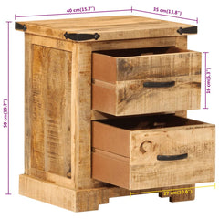 Mango Classic Handmade Solid Mango Wood Bedside Table 29