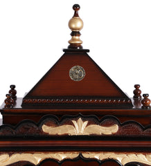 Sheesham Wood Handmade Mandir Home Temple In Brown