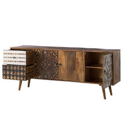 The Attic Mans Solid Wood Sideboard Honey