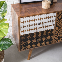 The Attic Mans Solid Wood Sideboard Honey