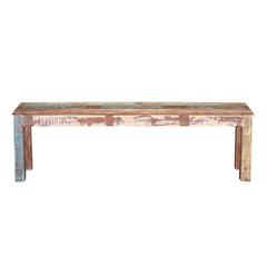 Liberty Reclaimed Wood Backless Dining Bench Multi Colors