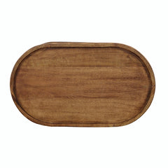 Bristol Hand Carved Solid Wood Round Coffee Table Natural B2