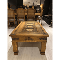 Mughal Hand Painted Solid Wood Coffee Table C26