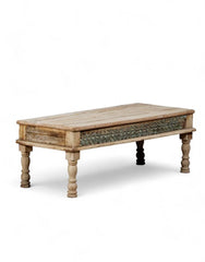 Indian Hand Carved Teak Wood Coffee Table C68