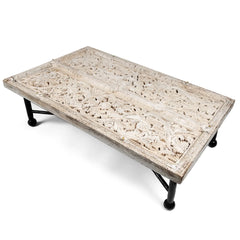 Indian Hand Carved Solid Wood Coffee Table C59