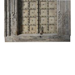 Indian Vintage Antique Hand Carved Solid Wooden Door 25
