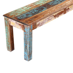 Liberty Reclaimed Wood Backless Dining Bench Multi Colors