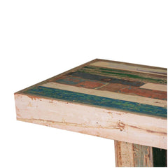 Liberty Reclaimed Wood Double Pedestal Dining Bench Multi Colors