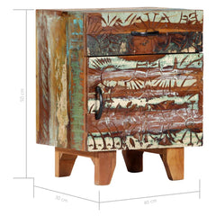 Nirvana  Reclaimed  Solid Wood Bedside Table    30