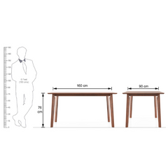 The Attic Omaha Six Seater Dining Set In Honey Finish