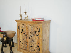 Kalah Hand Carved Solid Wooden Vanity Small Cabinet 90x90x40 KLA0112