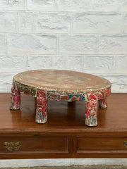 Indian Hand Carved Solid Wood Bajot Coffee Table C57