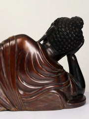 Indian Brass Tibetan Buddhist Buddha In Brass Statue