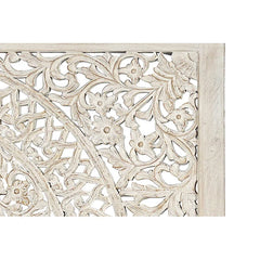 Dynasty Hand Carved Solid Wood Low Profile Standard Bed White