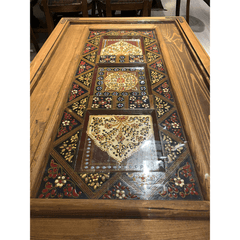 Mughal Hand Painted Solid Wood Coffee Table C26