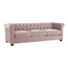 Chesterfield Brenna 3 Seater Solid Wood Fabric Sofa CHSE06