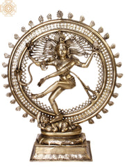 Indian Lord Nataraja Shiva Brass Statue
