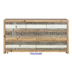 The Attic Mexico Solid Wood Sideboard Natural