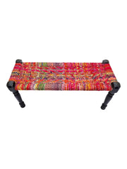 Indian Solid Wood Handmade Rajasthani Charpai Bench Khat Manjhi Woven Charpai Daybed