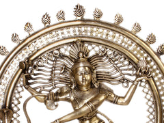 Indian Lord Nataraja Shiva Brass Statue