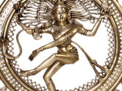 Indian Lord Nataraja Shiva Brass Statue