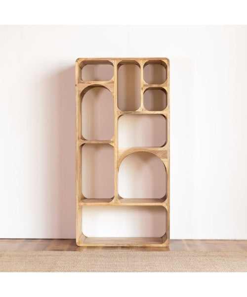 Mango Classic Handmade Carved Solid Wood Bookshelf