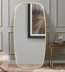 CORSICA Ohana Oval Full-Length Mirror Without Detachable Stand & Shelvesl Gold 140cm