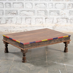 Hand Carved Furniture Rustic Reclaimed Wood Coffee Table