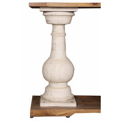 Indian Antique Carved Pillar Console Table 16