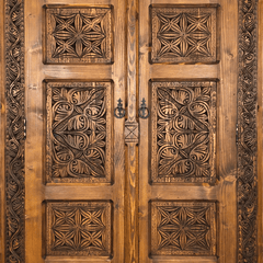 Indian Hand Carved Solid Wooden Cupboard Wardrobe D43