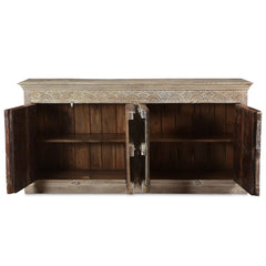 Old Door Indian Hand Carved Solid Wood Carved Sideboard