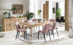 Hand Carved Mango Wood Dining Table 28