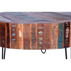 Aspen Indian Metal and Reclaimed Wood Coffee Table C3