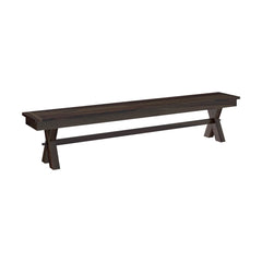 Westside Contemporary Picnic Style Solid Hardwood Double X Bench