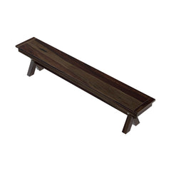 Westside Contemporary Picnic Style Solid Hardwood Double X Bench