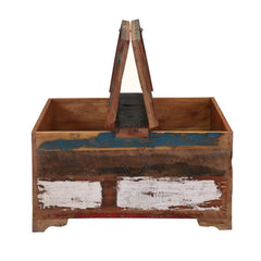 Liberty Rustic Reclaimed Wood Coffee Table Storage Trunk Natural