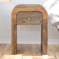 Mango Classic Handmade Solid Mango Wood Bedside Table 32