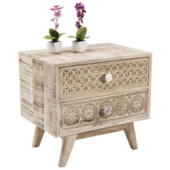 The Attic Duns Solid Wood Bedside Table Natural