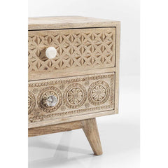 The Attic Duns Solid Wood Bedside Table Natural