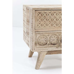 The Attic Duns Solid Wood Bedside Table Natural