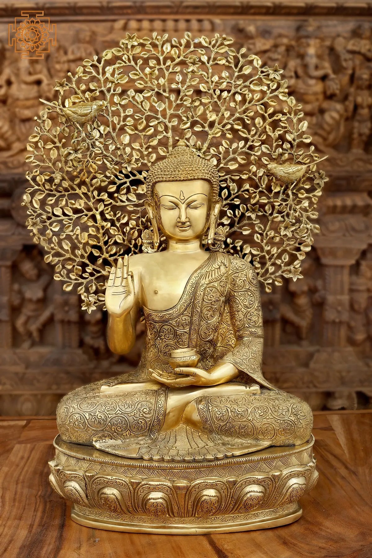 Indian Buddha Tibetan Buddhist Buddha In Brass Statue
