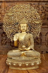 Indian Buddha Tibetan Buddhist Buddha In Brass Statue