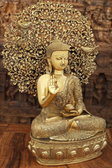 Indian Buddha Tibetan Buddhist Buddha In Brass Statue