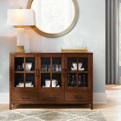 The Attic Suzelle Solid Wood Sideboard Honey