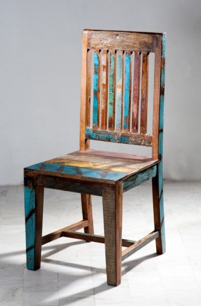 NIRVANA Reclaimed Timber Boat wood Dining Chair 27