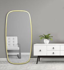 CORSICA Ohana Oval Full-Length Mirror Without Detachable Stand & Shelvesl Gold 140cm