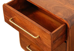 Indian Hand Carved Solid Wood Bedsides Table B7