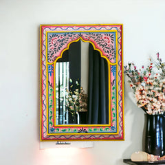 Avani Hand Painted Solid Wooden Mirror Frame 71