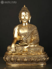 Indian Buddha Tibetan Buddhist Buddha In Brass Statue